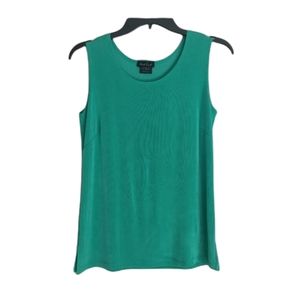 Green teal stretchy tank top cami sleeveless